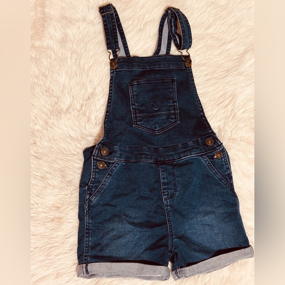Hudson - Denim Jean Overalls Shorts Romper Girls Size 6